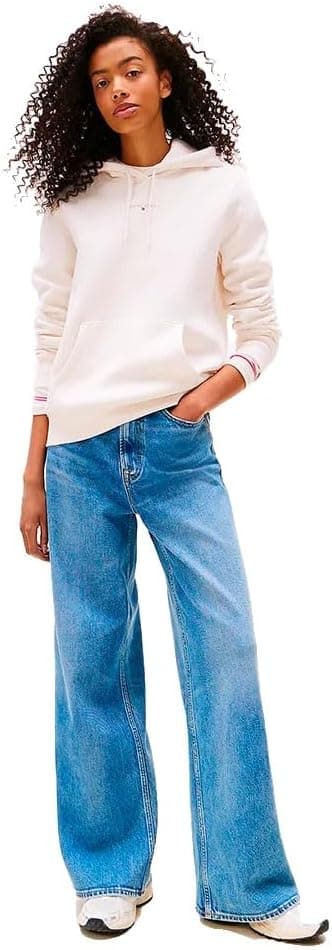 سویشرت زنانه Tommy Hilfiger کلاهدار مدل TJW REG LINEAR HOODIE EXT سویشرت زنانه Tommy Hilfiger کلاهدار مدل TJW REG LINEAR HOODIE EXT