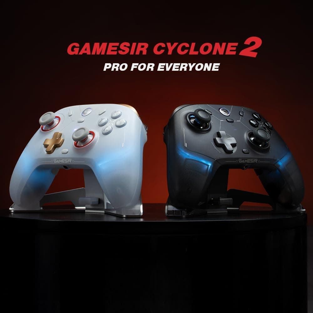 دسته بازی بیسیم کامپیوتر GameSir با جویاستیکهای TMR و نرخ 1000Hz مدل Cyclone 2 دسته بازی بیسیم کامپیوتر GameSir با جویاستیکهای TMR و نرخ 1000Hz مدل Cyclone 2