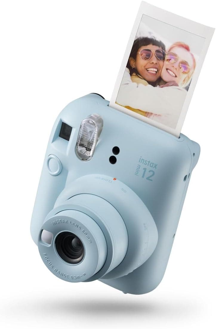 دوربین چاپ سریع instax mini 12 با نوردهی خودکار و لنز سلفی داخلی، آبی پاستلی دوربین چاپ سریع instax mini 12 با نوردهی خودکار و لنز سلفی داخلی، آبی پاستلی