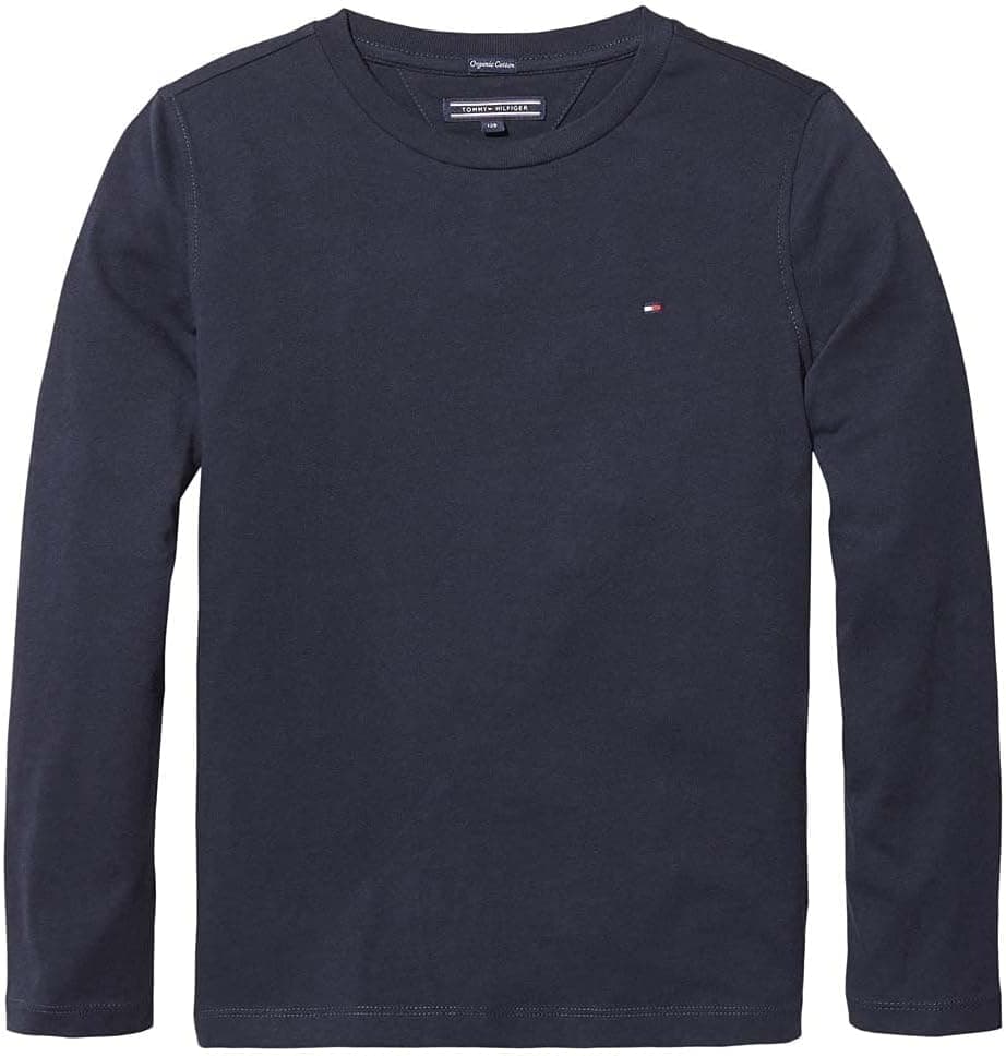 تیشرت پسرانه Tommy Hilfiger بیسیک آستین بلند یقه گرد بافت تیشرت پسرانه Tommy Hilfiger بیسیک آستین بلند یقه گرد بافت