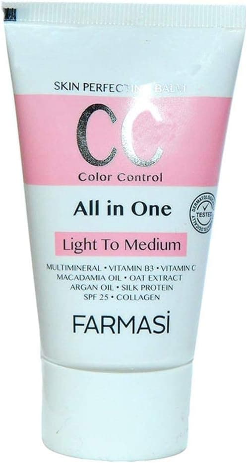 کرم CC Farmasi 50 ml رنگ از روشن تا متوسط شماره 02 کرم CC Farmasi 50 ml رنگ از روشن تا متوسط شماره 02