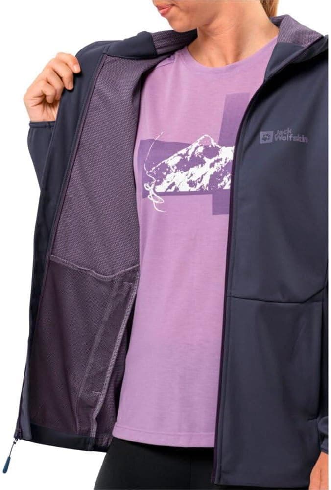 کاپشن سافتشل زنانه Jack Wolfskin Feldberg Hoody W کاپشن سافتشل زنانه Jack Wolfskin Feldberg Hoody W