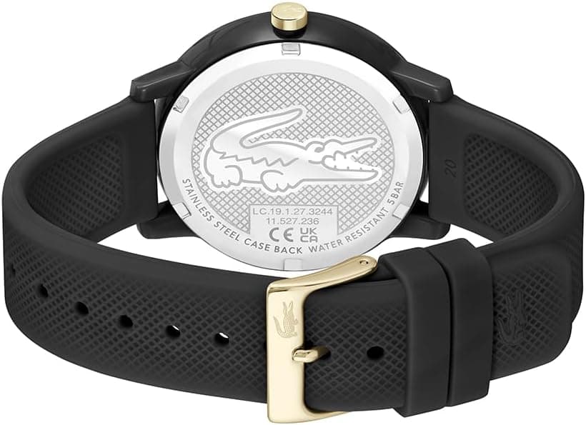 ساعت مچی کوارتز آنالوگ مردانه Lacoste بند سیلیکونی بافت Petit Piqué مدل 12.12 ساعت مچی کوارتز آنالوگ مردانه Lacoste بند سیلیکونی بافت Petit Piqué مدل 12.12