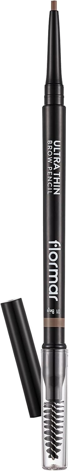 مداد و برس ابرو Flormar فوقالعاده باریک 001 Beige مداد و برس ابرو Flormar فوقالعاده باریک 001 Beige