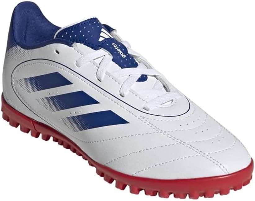 کفش فوتبال بچگانه adidas سفید هالی ساها مدل Goletto IX کفش فوتبال بچگانه adidas سفید هالی ساها مدل Goletto IX