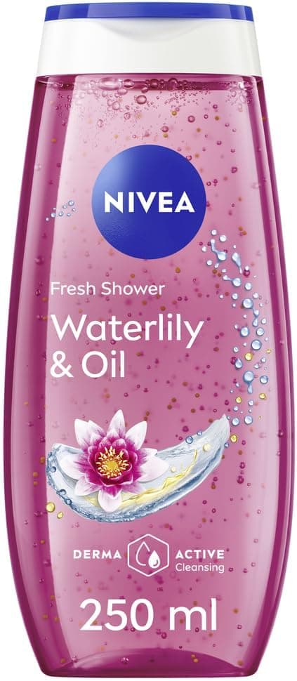 ژل شستوشوی بدن Nivea با عصاره نیلوفر آبی و روغن، 250ml ژل شستوشوی بدن Nivea با عصاره نیلوفر آبی و روغن، 250ml