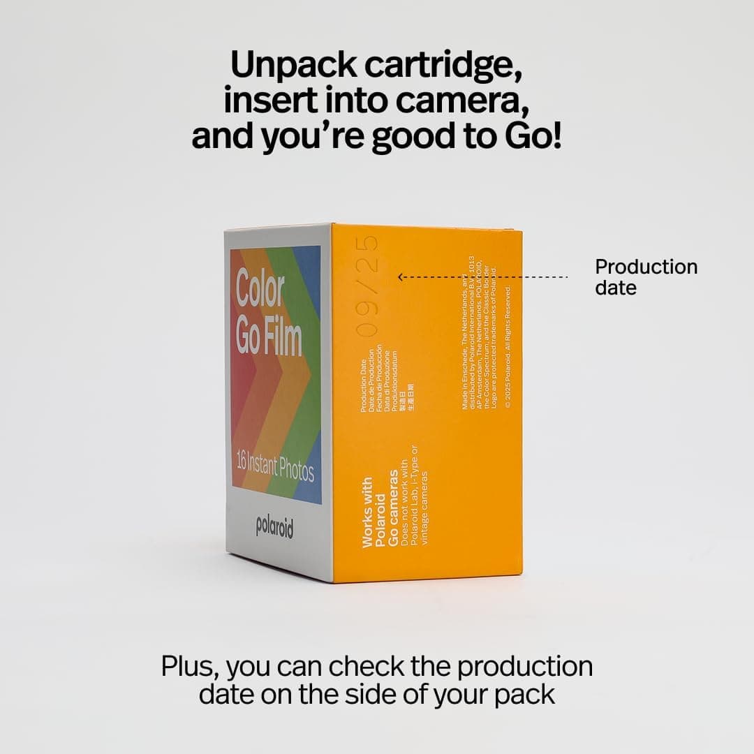 فیلم رنگی Polaroid Go دوتایی ۱۶ عکسی مخصوص دوربین Go مدل 6017 فیلم رنگی Polaroid Go دوتایی ۱۶ عکسی مخصوص دوربین Go مدل 6017