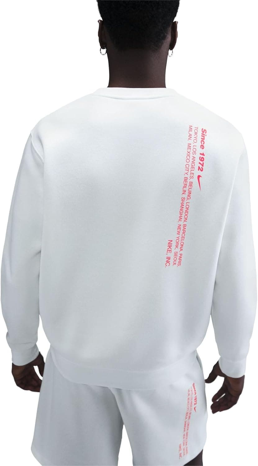 سویشرت مردانه Nike ورزشی Club Big Brush Crew Swoosh تک عددی سویشرت مردانه Nike ورزشی Club Big Brush Crew Swoosh تک عددی