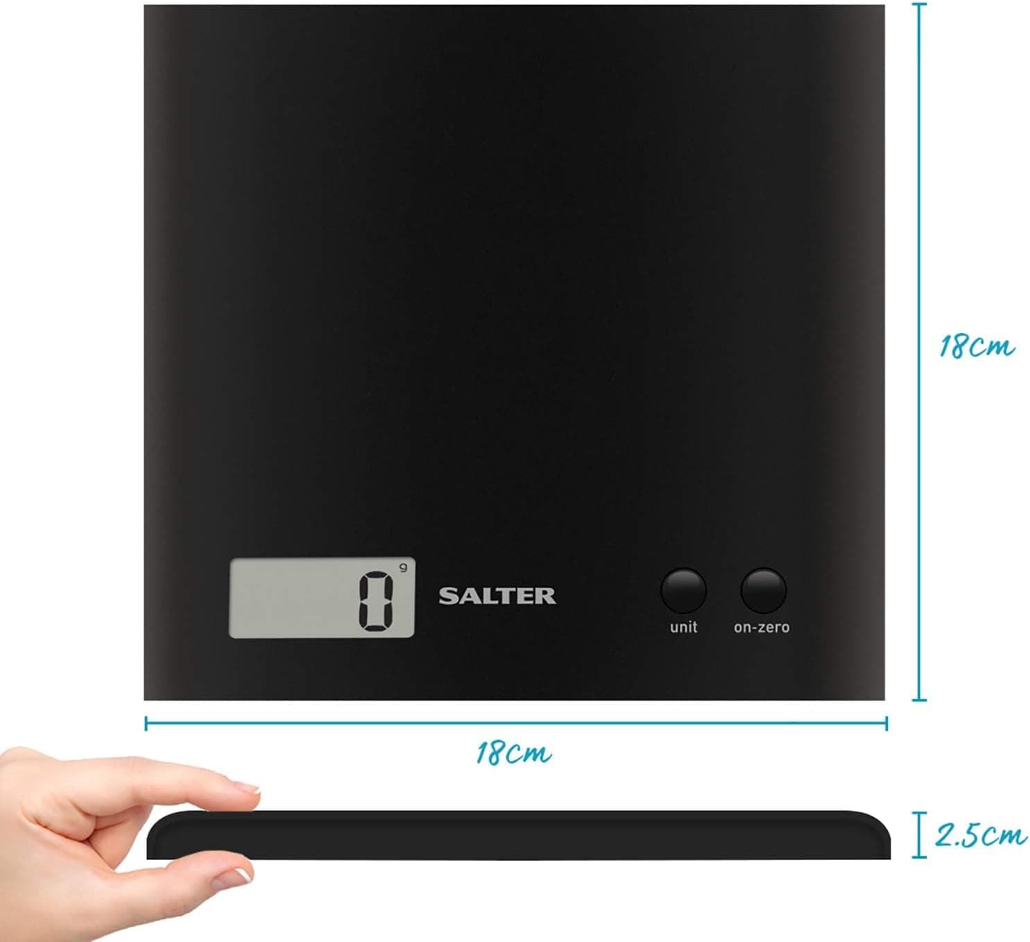ترازو آشپزخانه Salter Arc مشکی مدل 1066 BKDR15 ترازو آشپزخانه Salter Arc مشکی مدل 1066 BKDR15