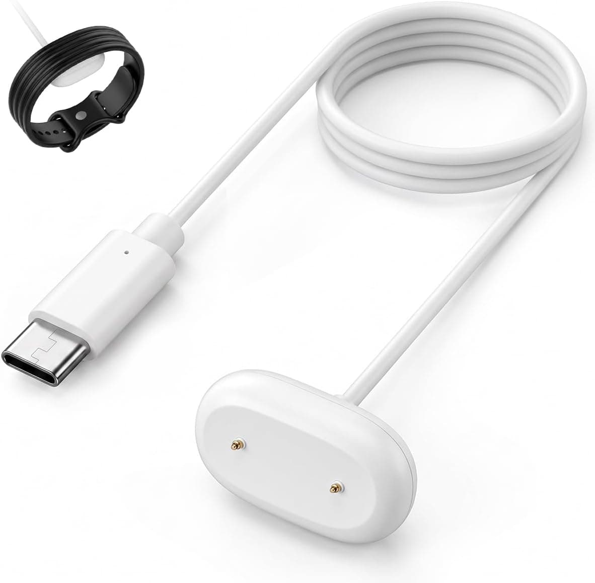 شارژر مغناطیسی Type C برند T Tersely مخصوص Google Fitbit Air داک شارژ سریع شارژر مغناطیسی Type C برند T Tersely مخصوص Google Fitbit Air داک شارژ سریع