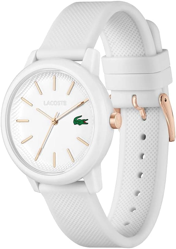 ساعت مچی زنانه Lacoste کوارتز آنالوگ با بند سیلیکونی بافت Petit Piqué مدل Lacoste.12.12 ساعت مچی زنانه Lacoste کوارتز آنالوگ با بند سیلیکونی بافت Petit Piqué مدل Lacoste.12.12