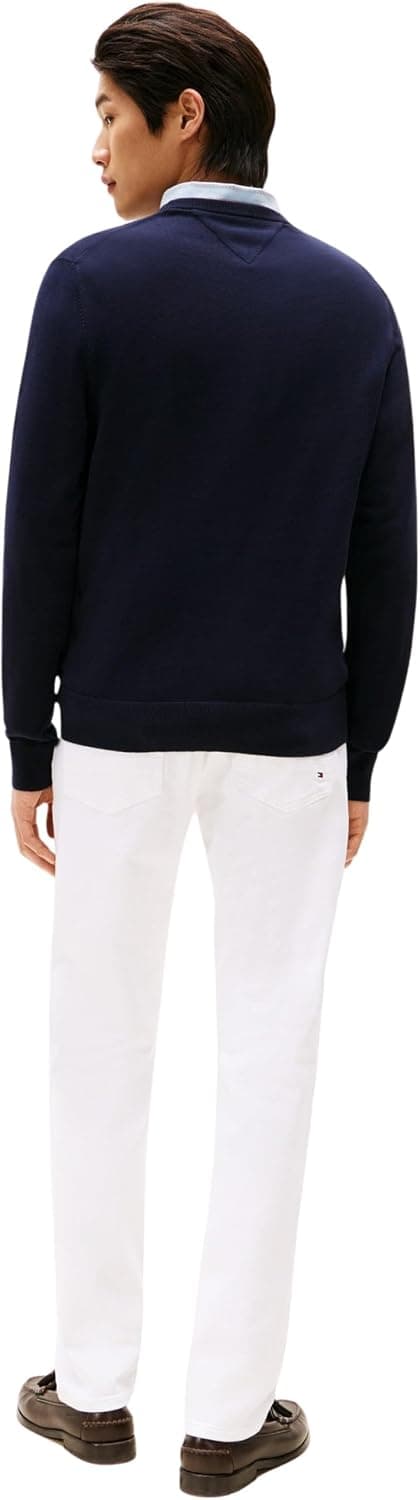تیشرت پولو مردانه Tommy Hilfiger Essential نخی یقه گرد مدل Mw0mw14748 تیشرت پولو مردانه Tommy Hilfiger Essential نخی یقه گرد مدل Mw0mw14748