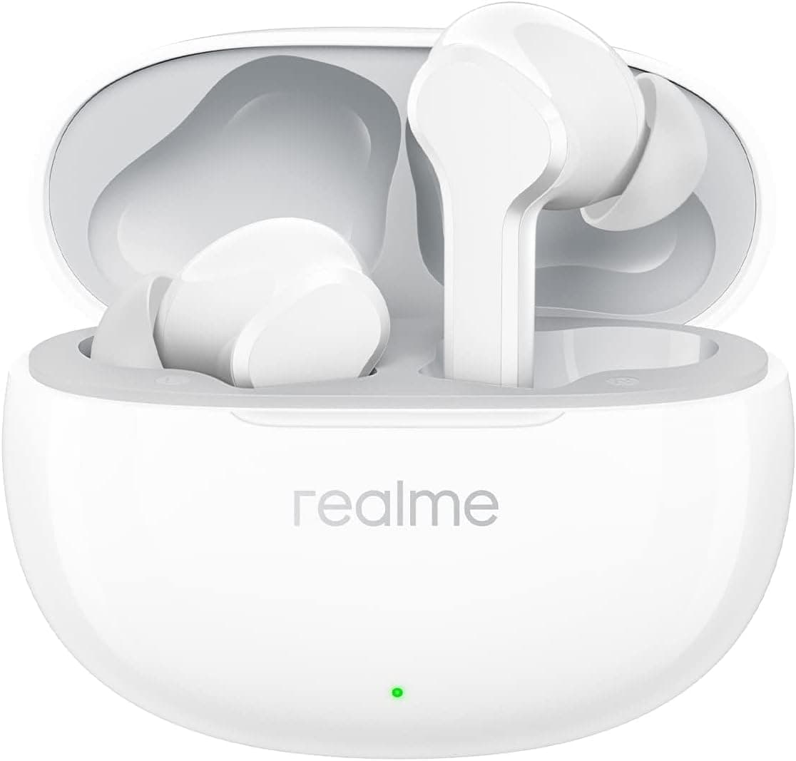 هندزفری بلوتوثی realme Buds T100 مدل RMA2109 سفید هندزفری بلوتوثی realme Buds T100 مدل RMA2109 سفید