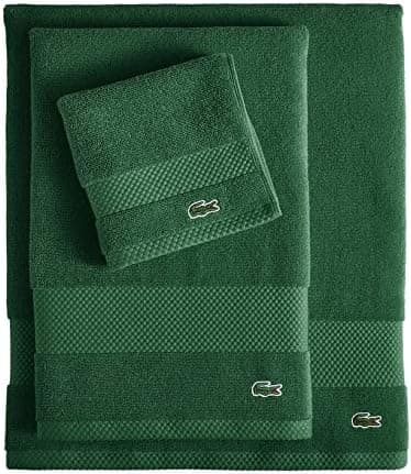 حوله حمام Lacoste Heritage نخی Supima سبز تمساحی 35x70 inch حوله حمام Lacoste Heritage نخی Supima سبز تمساحی 35x70 inch
