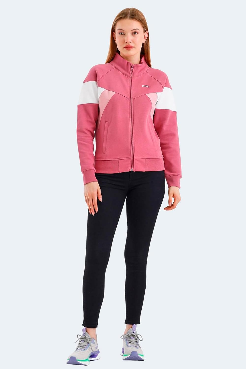 سویشرت Slazenger VICTORY یقهایستاده زیپدار جیبدار مدل ST24WK013 سویشرت Slazenger VICTORY یقهایستاده زیپدار جیبدار مدل ST24WK013