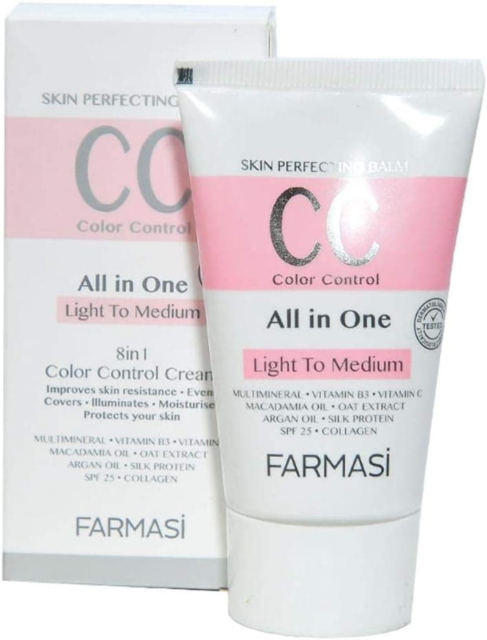کرم CC Farmasi 50 ml رنگ از روشن تا متوسط شماره 02 کرم CC Farmasi 50 ml رنگ از روشن تا متوسط شماره 02