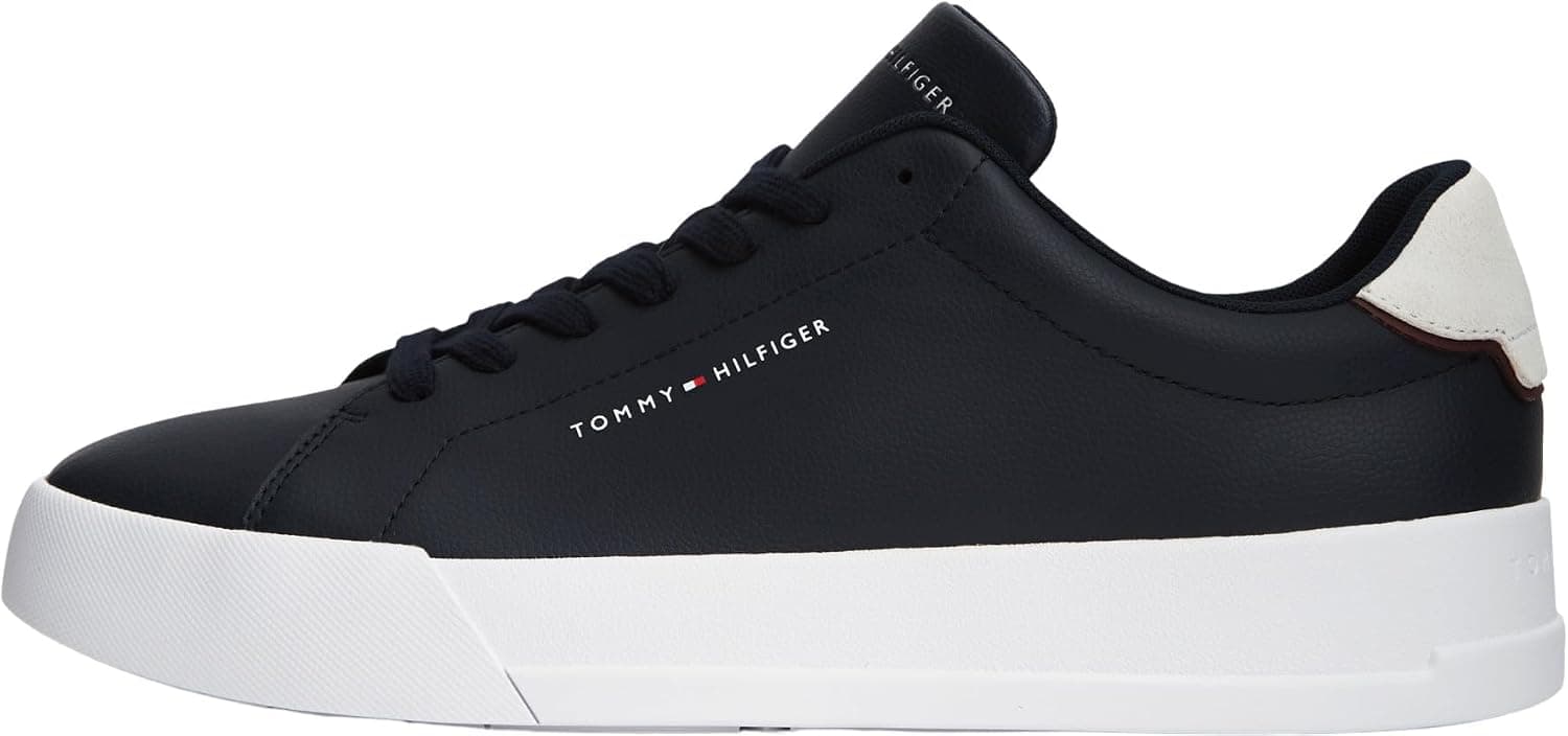 اسنیکر مردانه Tommy Hilfiger چرمی زیره تخت پاشنه با گذار رنگی اکرو اسنیکر مردانه Tommy Hilfiger چرمی زیره تخت پاشنه با گذار رنگی اکرو