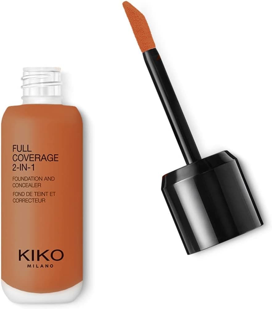 کرمپودر و کانسیلر 2-in-1 Kiko Milano با پوشش کامل رنگ زیتونی O50 کرمپودر و کانسیلر 2-in-1 Kiko Milano با پوشش کامل رنگ زیتونی O50