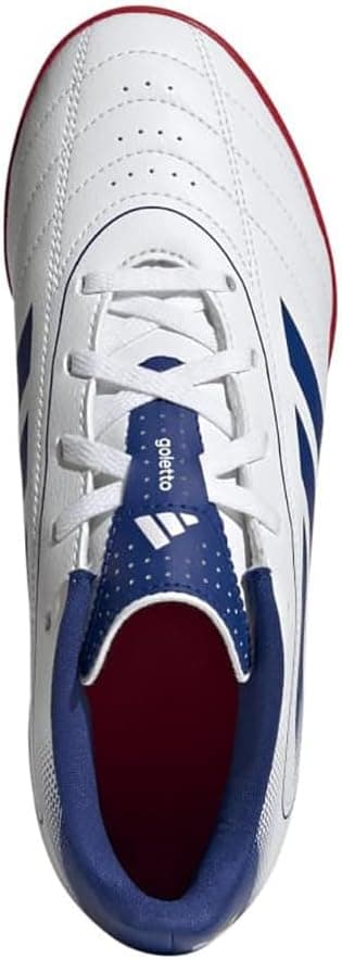 کفش فوتبال بچگانه adidas سفید هالی ساها مدل Goletto IX کفش فوتبال بچگانه adidas سفید هالی ساها مدل Goletto IX