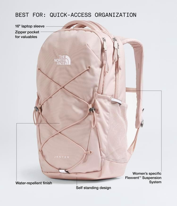 کولهپشتی لپتاپ زنانه The North Face روزمره مدل Jester کولهپشتی لپتاپ زنانه The North Face روزمره مدل Jester