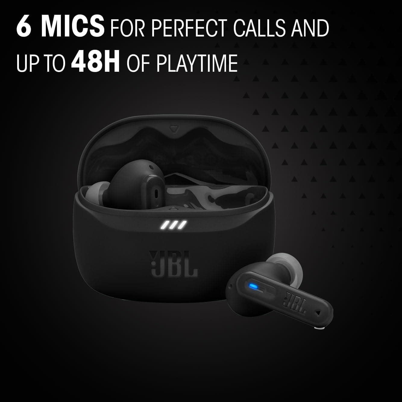 هدفون توگوشی TWS بیسیم JBL مشکی مدل Tune BEAM2 هدفون توگوشی TWS بیسیم JBL مشکی مدل Tune BEAM2
