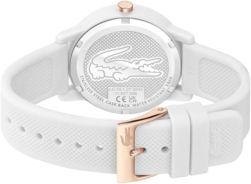 ساعت مچی زنانه Lacoste کوارتز آنالوگ با بند سیلیکونی بافت Petit Piqué مدل Lacoste.12.12 ساعت مچی زنانه Lacoste کوارتز آنالوگ با بند سیلیکونی بافت Petit Piqué مدل Lacoste.12.12