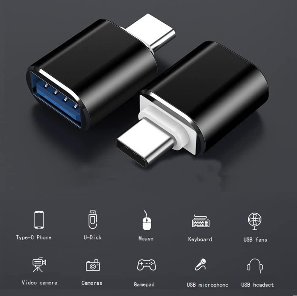 مبدل USB C به USB برند Disenkelubo، بسته 2 عددی، نقرهای مبدل USB C به USB برند Disenkelubo، بسته 2 عددی، نقرهای
