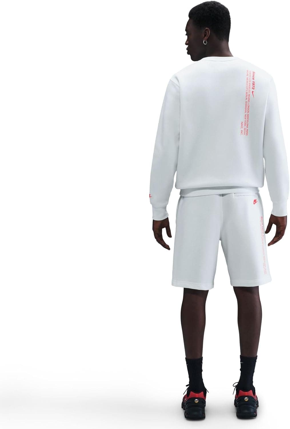 سویشرت مردانه Nike ورزشی Club Big Brush Crew Swoosh تک عددی سویشرت مردانه Nike ورزشی Club Big Brush Crew Swoosh تک عددی