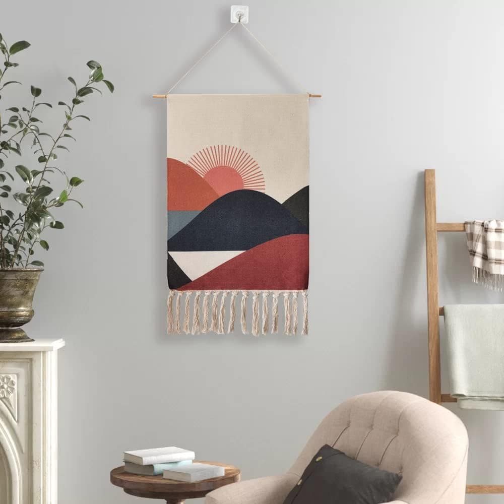 تابلو دیواری Hangdii ماکرامه بافت منظره کوه مراکشی 20''x34'' طلوع خورشید تابلو دیواری Hangdii ماکرامه بافت منظره کوه مراکشی 20''x34'' طلوع خورشید