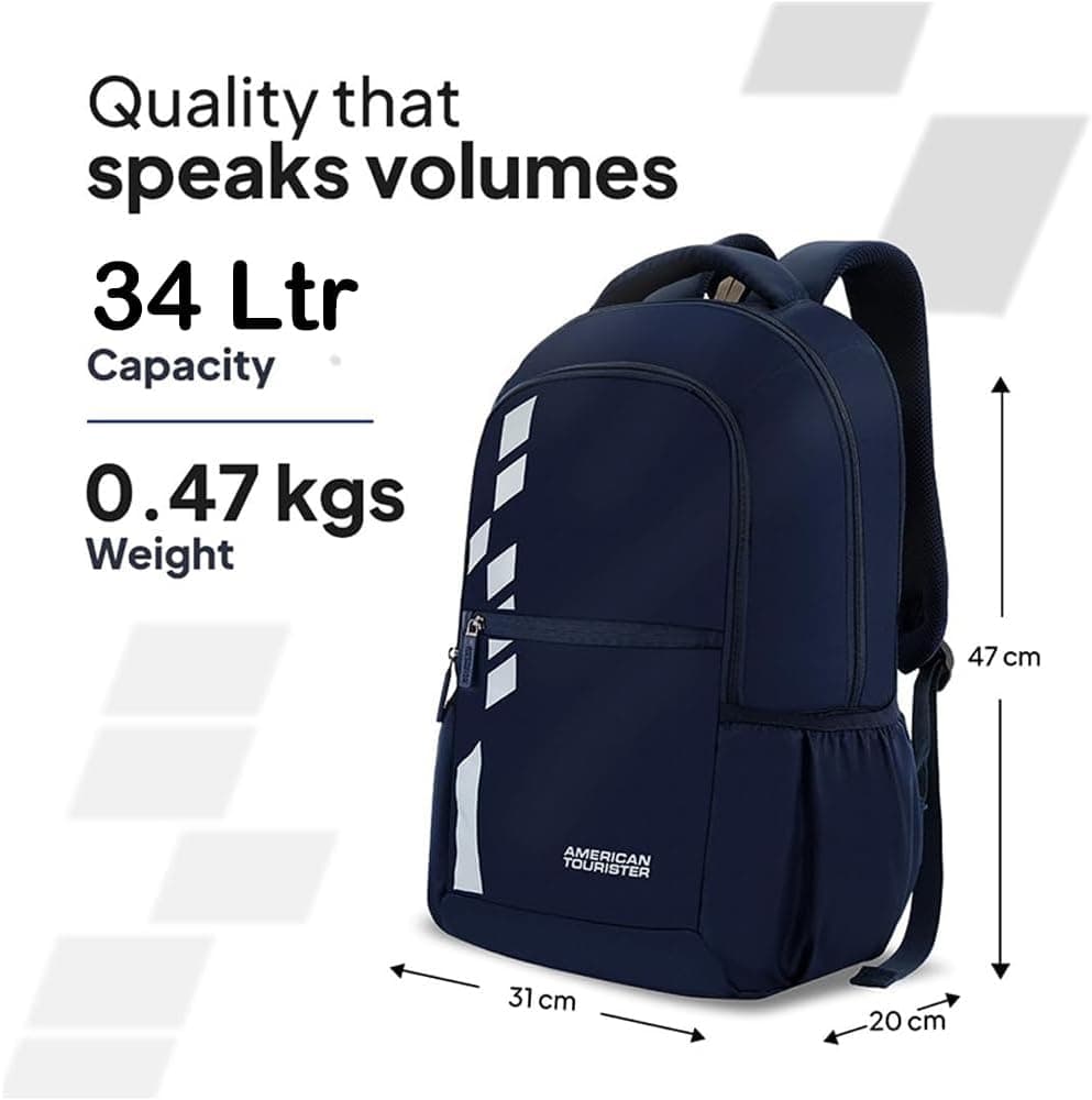 کولهپشتی American Tourister Slate 2.0 پلیاستر 34 لیتری مناسب لپتاپ 15.6 اینچی مدل 02 کولهپشتی American Tourister Slate 2.0 پلیاستر 34 لیتری مناسب لپتاپ 15.6 اینچی مدل 02