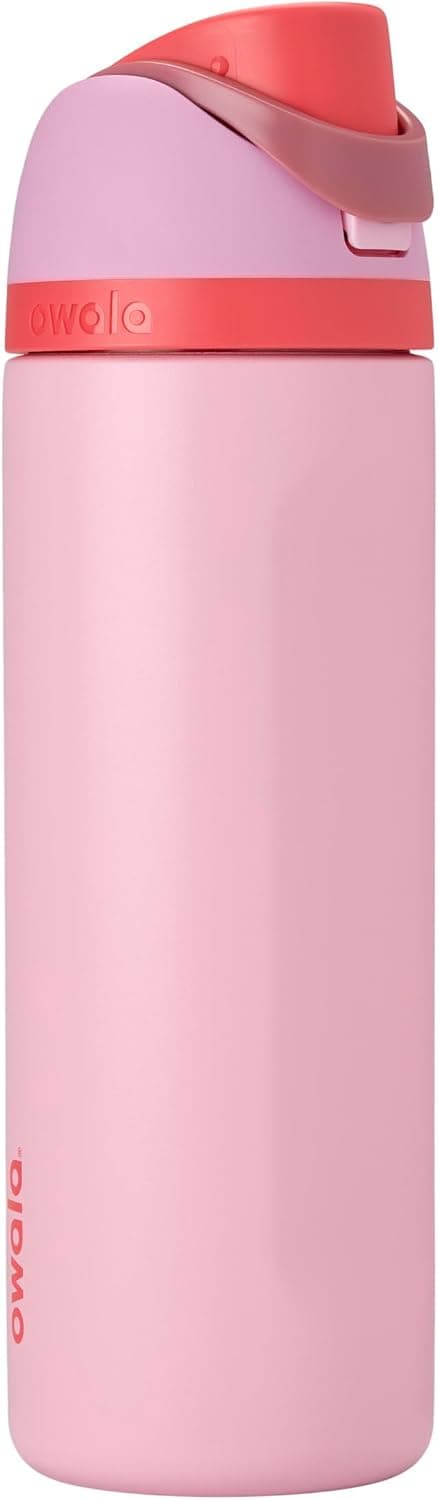 بطری آب Owala FreeSip استیل ضدزنگ 710ml مدل Angel Food Cake بطری آب Owala FreeSip استیل ضدزنگ 710ml مدل Angel Food Cake
