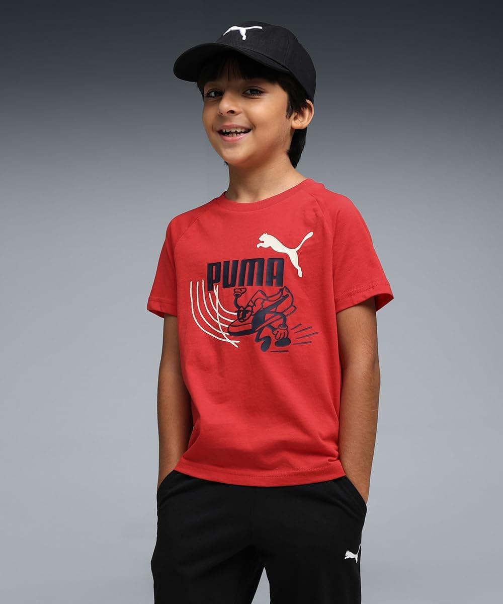 تیشرت یونisex بچگانه PUMA مدل LITTLE RUNNERS تیشرت یونisex بچگانه PUMA مدل LITTLE RUNNERS