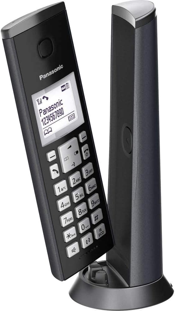 تلفن بیسیم Panasonic با پاسخگو و ساعت زنگدار مدل KX-TGK220GM مشکی مات تلفن بیسیم Panasonic با پاسخگو و ساعت زنگدار مدل KX-TGK220GM مشکی مات