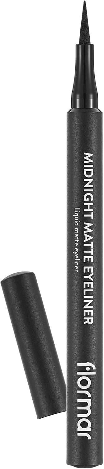 خط چشم مایع ماژیکی مات Flormar مشکی مدل Midnight Matte Eyeliner 001 Black خط چشم مایع ماژیکی مات Flormar مشکی مدل Midnight Matte Eyeliner 001 Black