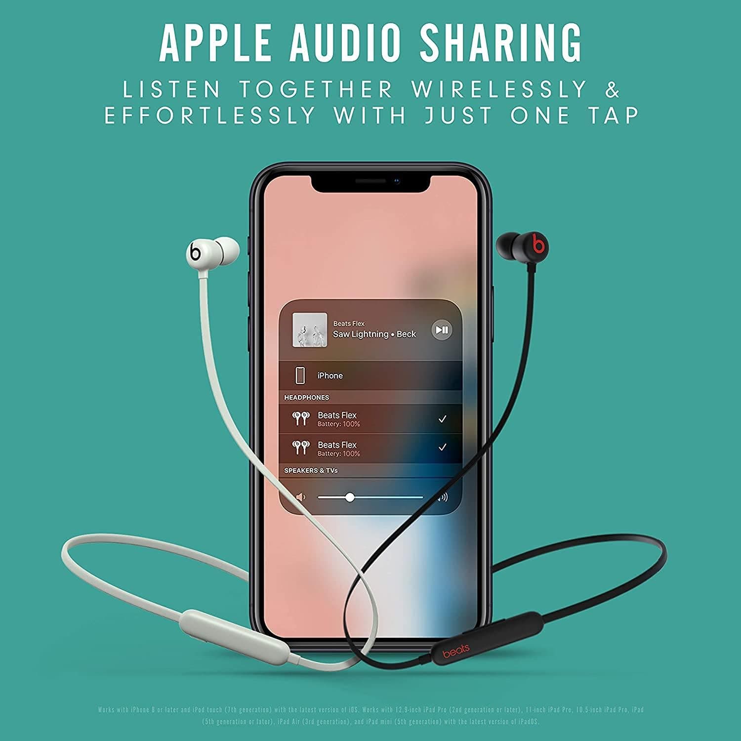 گوشی بلوتوثی داخل گوش Beats Flex با چیپ Apple W1 خاکستری گوشی بلوتوثی داخل گوش Beats Flex با چیپ Apple W1 خاکستری