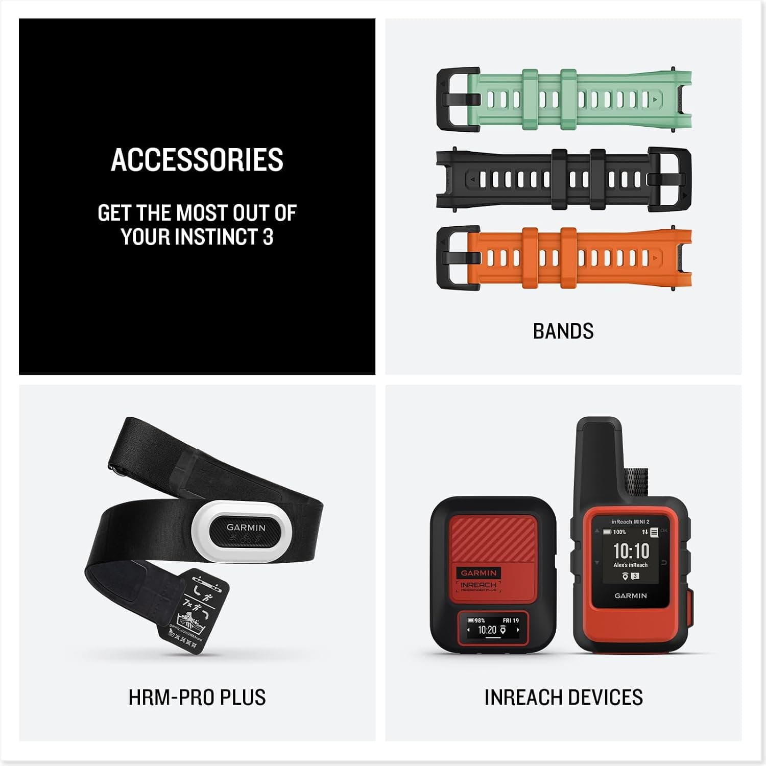 ساعت هوشمند Garmin Instinct 3 45mm مشکی AMOLED ساعت هوشمند Garmin Instinct 3 45mm مشکی AMOLED