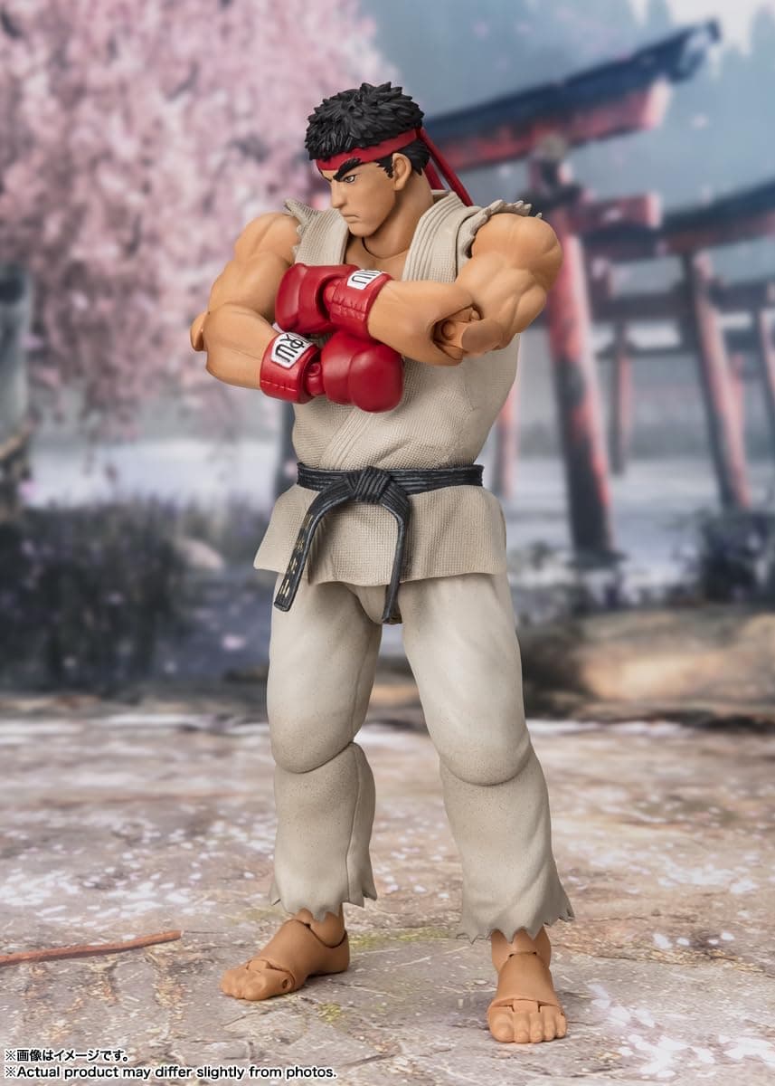 فیگور اکشن Ryu از Street Fighter برند TAMASHII NATIONS با لباس Outfit 2 سری S.H.Figuarts فیگور اکشن Ryu از Street Fighter برند TAMASHII NATIONS با لباس Outfit 2 سری S.H.Figuarts