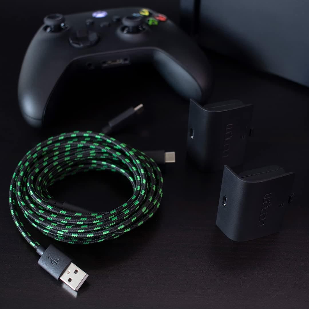 باتری شارژی Venom بسته دوتایی مشکی برای کنترلر Xbox Series X و Series S باتری شارژی Venom بسته دوتایی مشکی برای کنترلر Xbox Series X و Series S
