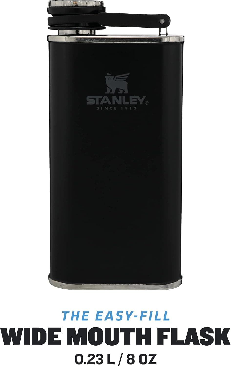 فلاسک جیبی Stanley مدل کلاسیک 0.23 Litre مشکی مات از جنس استیل ضدزنگ فلاسک جیبی Stanley مدل کلاسیک 0.23 Litre مشکی مات از جنس استیل ضدزنگ