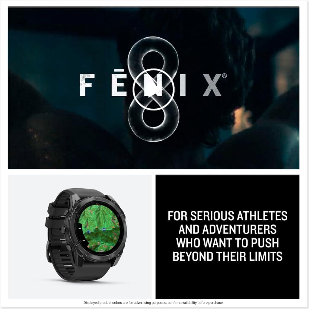 ساعت هوشمند Garmin AMOLED بند سیلیکونی مشکی خاکستری تیره مدل fenix 8 51mm ساعت هوشمند Garmin AMOLED بند سیلیکونی مشکی خاکستری تیره مدل fenix 8 51mm