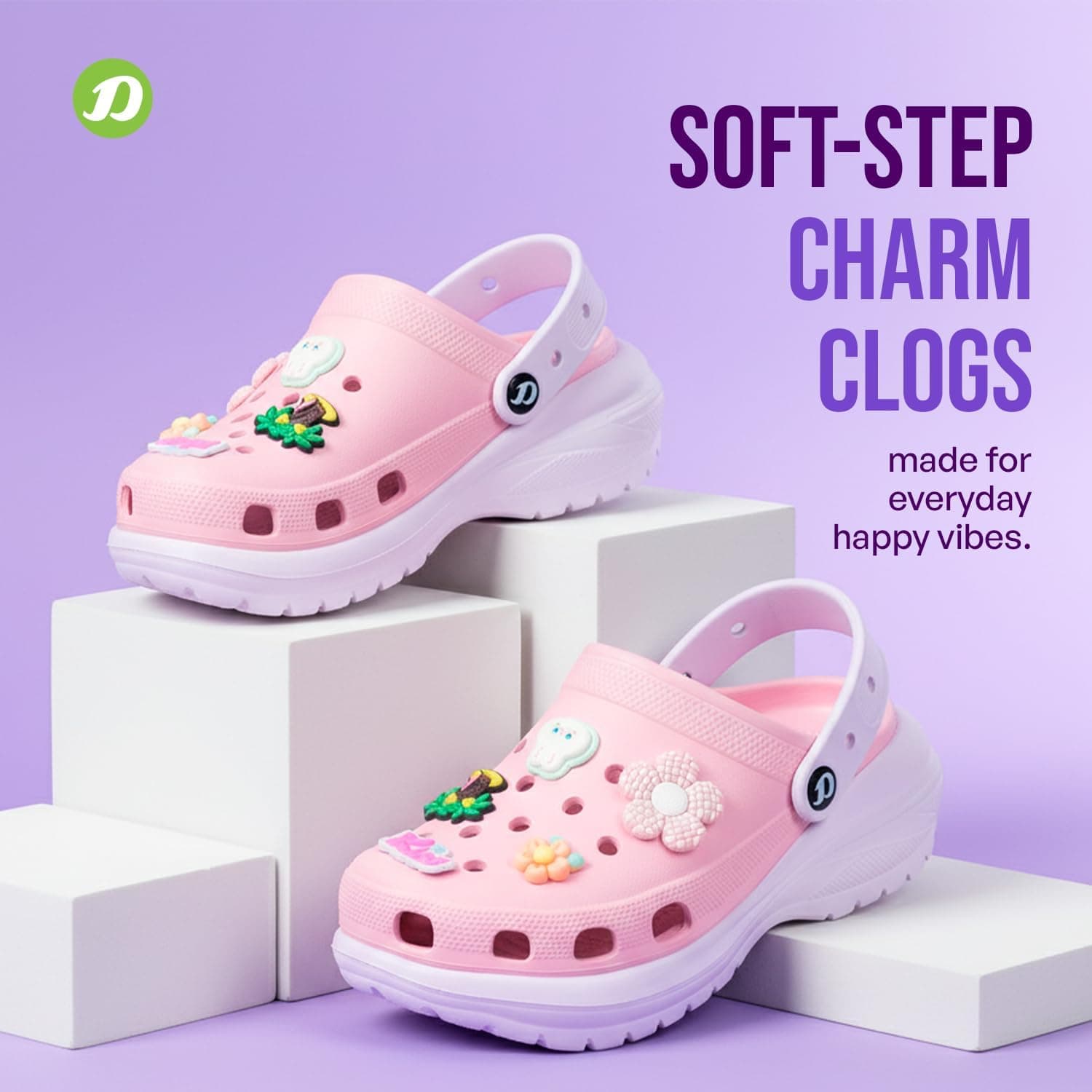 کلاگ و صندل دخترانه Doctor Extra Soft ضدلغزش و ضدآب مدل D-555 کلاگ و صندل دخترانه Doctor Extra Soft ضدلغزش و ضدآب مدل D-555