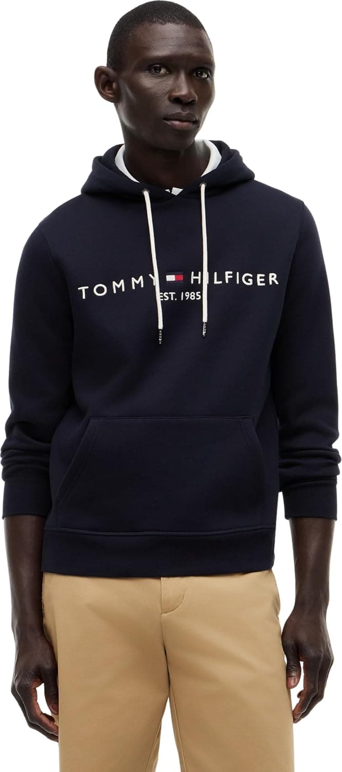 هودی مردانه Tommy Hilfiger آستین بلند با لوگوی گلدوزیشده و جیب کانگورویی هودی مردانه Tommy Hilfiger آستین بلند با لوگوی گلدوزیشده و جیب کانگورویی