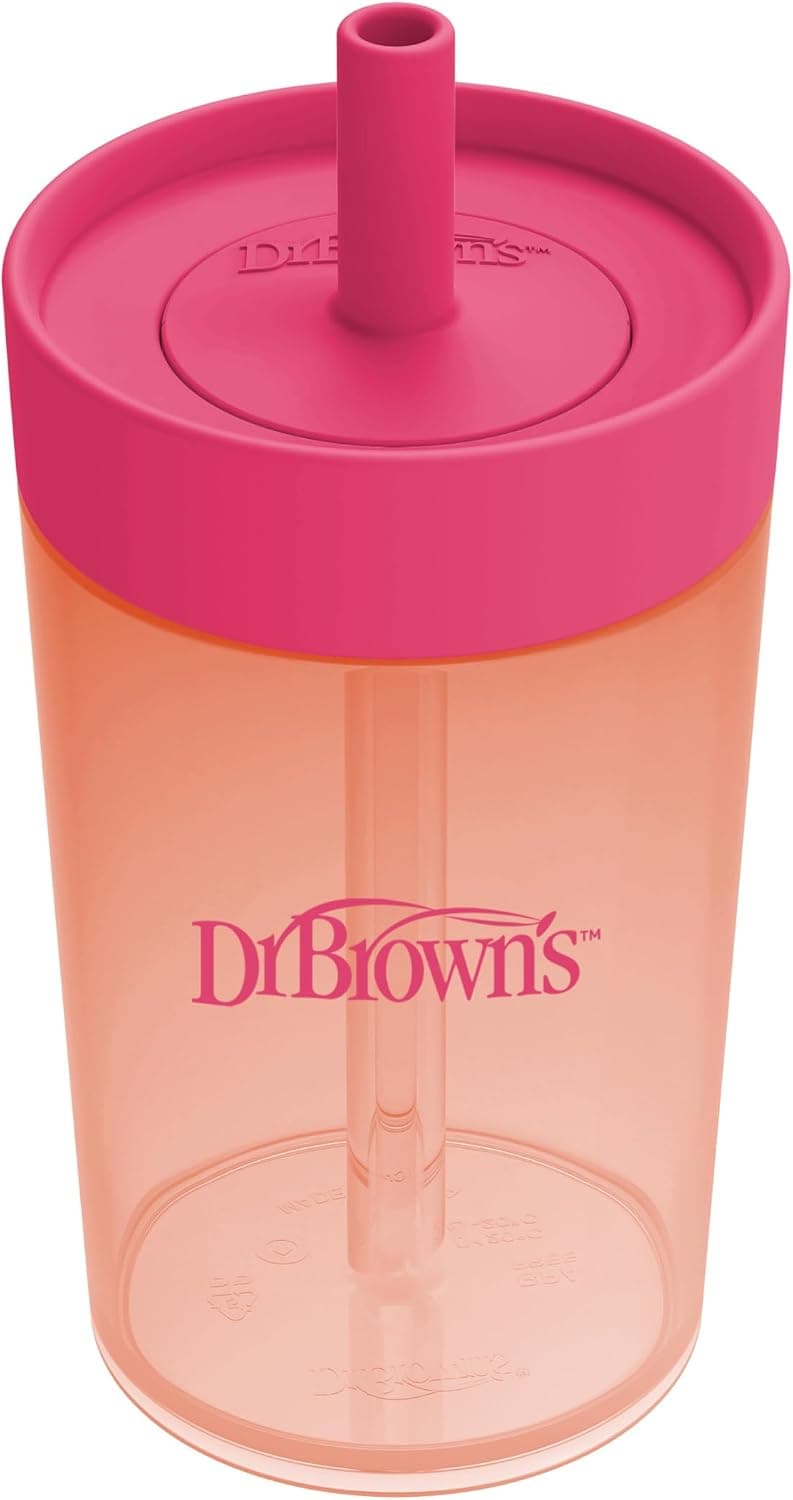 ست لیوان آموزشی کودک Dr. Brown's Milestones صورتی مرجانی 300mL 2 Pack ست لیوان آموزشی کودک Dr. Brown's Milestones صورتی مرجانی 300mL 2 Pack