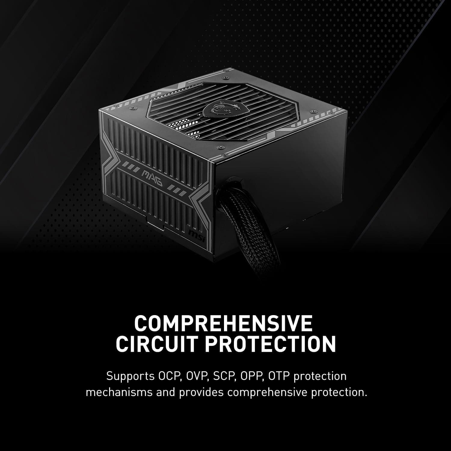 منبع تغذیه کامپیوتر ATX MSI غیرماژولار 650 وات 80 Plus Bronze مشکی مدل MAG A650BN منبع تغذیه کامپیوتر ATX MSI غیرماژولار 650 وات 80 Plus Bronze مشکی مدل MAG A650BN