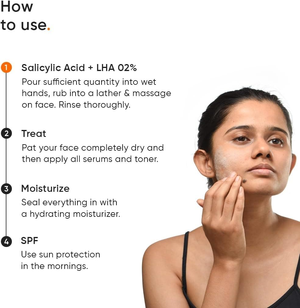 ژل شستشوی صورت Minimalist ضدجوش 2% سالیسیلیک اسید LHA زینک بدون سولفات 100 ml ژل شستشوی صورت Minimalist ضدجوش 2% سالیسیلیک اسید LHA زینک بدون سولفات 100 ml