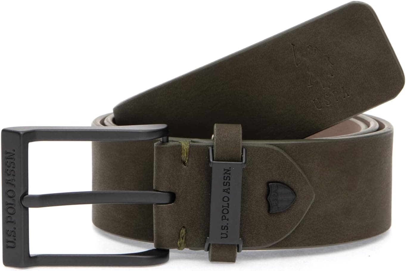 کمربند مردانه U.S. POLO ASSN. خاکی مدل 50315010-VR027 کمربند مردانه U.S. POLO ASSN. خاکی مدل 50315010-VR027
