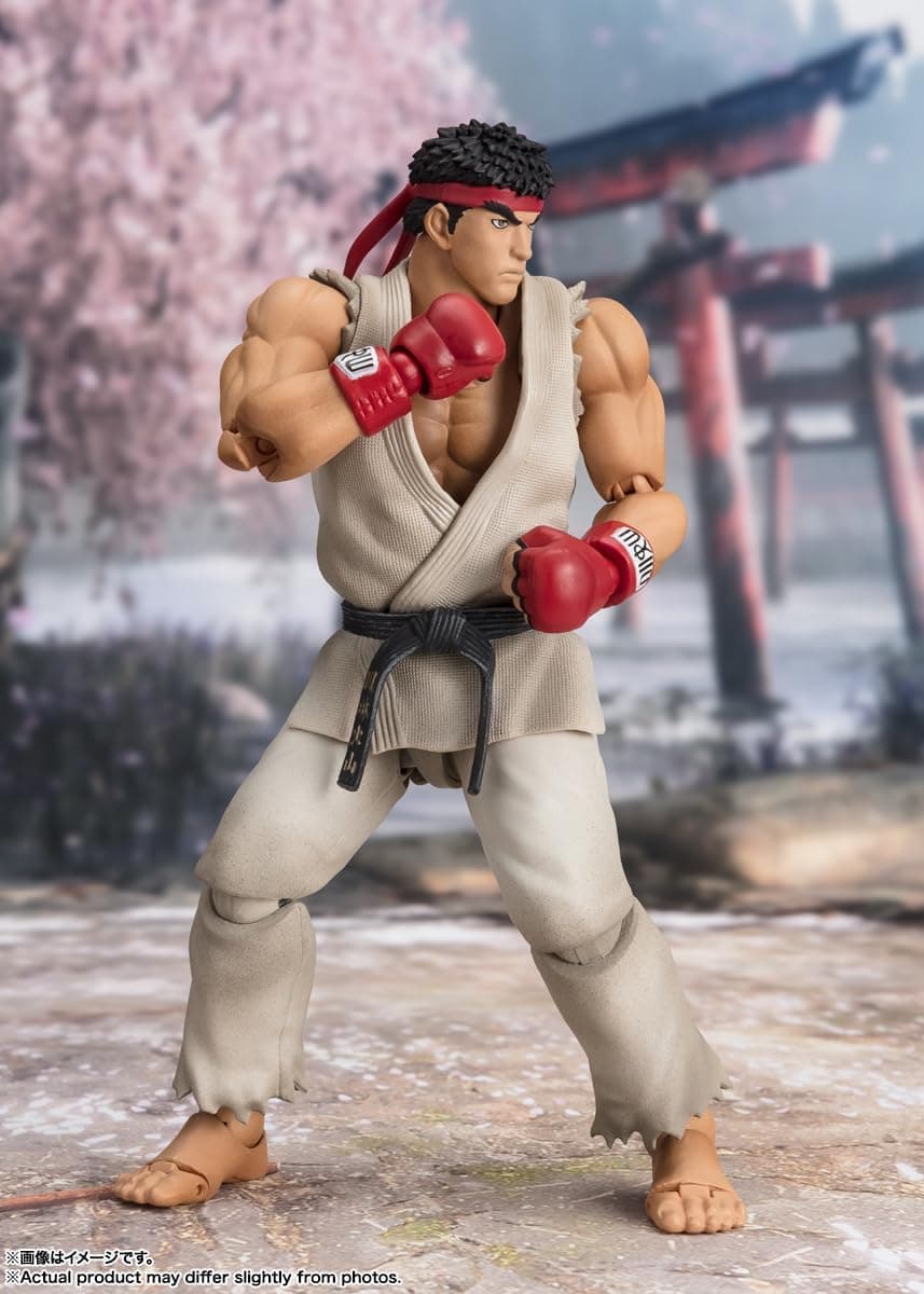 فیگور اکشن Ryu از Street Fighter برند TAMASHII NATIONS با لباس Outfit 2 سری S.H.Figuarts فیگور اکشن Ryu از Street Fighter برند TAMASHII NATIONS با لباس Outfit 2 سری S.H.Figuarts