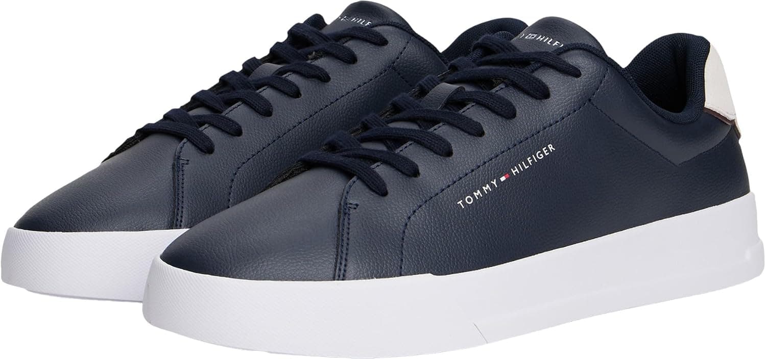اسنیکر مردانه Tommy Hilfiger چرمی زیره تخت پاشنه با گذار رنگی اکرو اسنیکر مردانه Tommy Hilfiger چرمی زیره تخت پاشنه با گذار رنگی اکرو