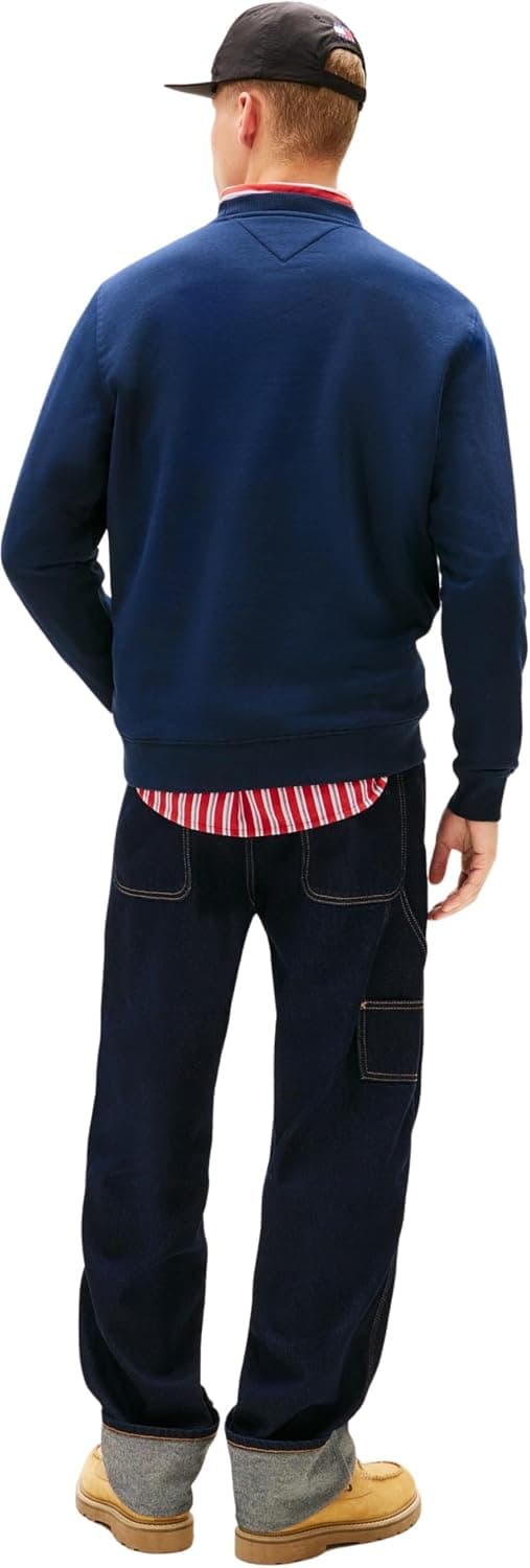 سوئیشرت مردانه Tommy Jeans سرمهای مدل TJM REG LINEAR CREW 5003401986 سوئیشرت مردانه Tommy Jeans سرمهای مدل TJM REG LINEAR CREW 5003401986