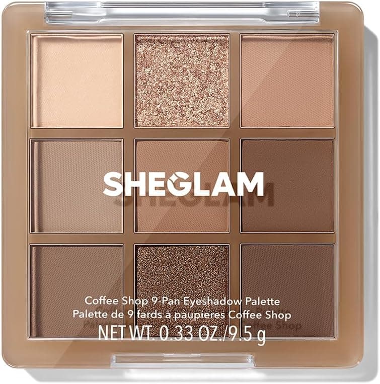 پالت سایه چشم SHEGLAM 9 رنگه مات و شاین Coffee Shop پالت سایه چشم SHEGLAM 9 رنگه مات و شاین Coffee Shop
